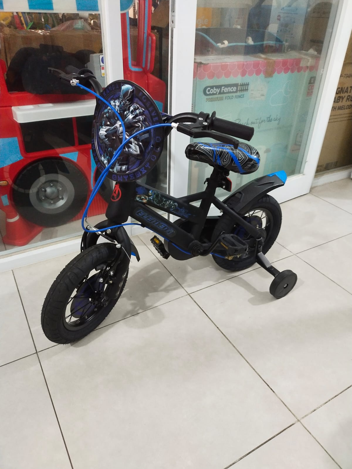 SEPEDA ELEMENT 12 INCHI - BLACK PANTHER