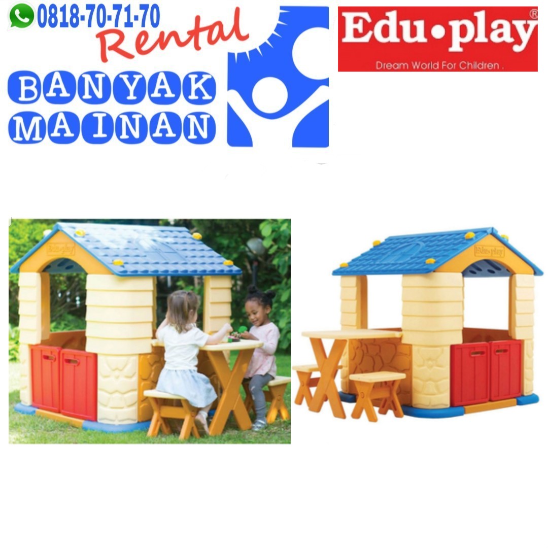 PLAYHOUSE WITH TABLE AND CHAIR SET