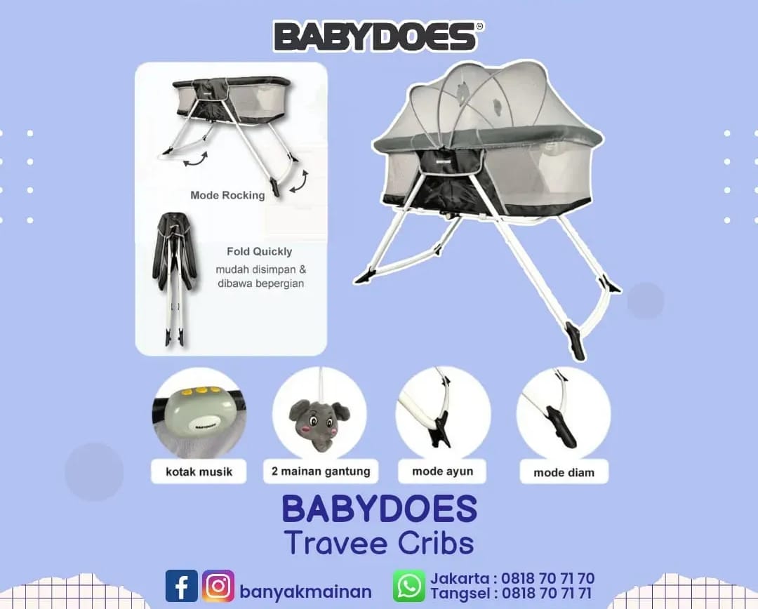 BABYDOES TRAVEE CRIBS BABYBOX