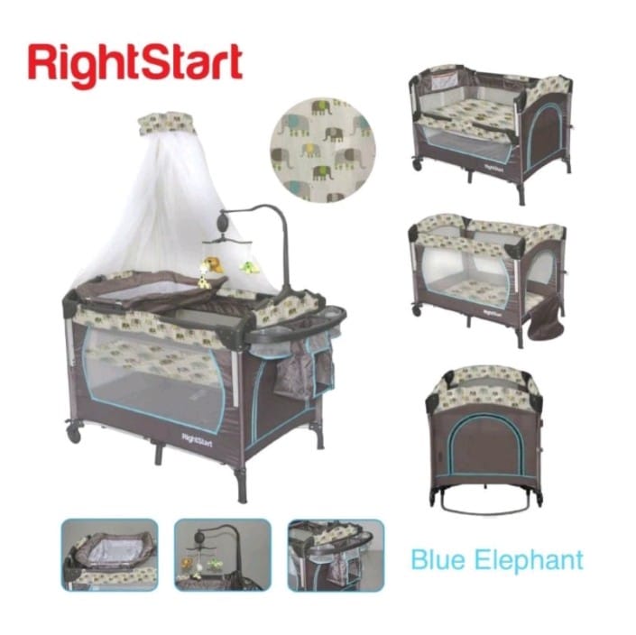 RIGHT STARTS BABY BED ELEPHANT