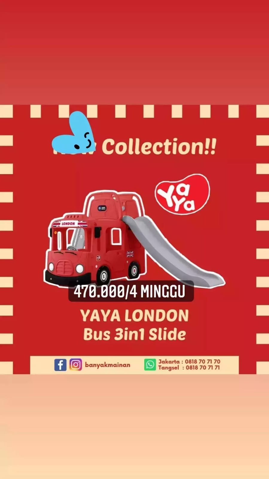 YAYA TAYO LONDON BUS 3IN1 SLIDE