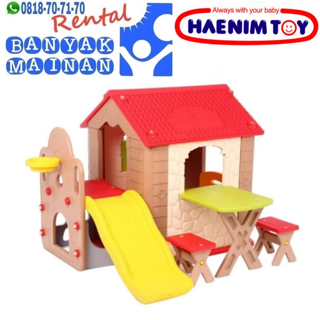 FUN PARK KIDS PLAYHOUSE WITH SLIDE