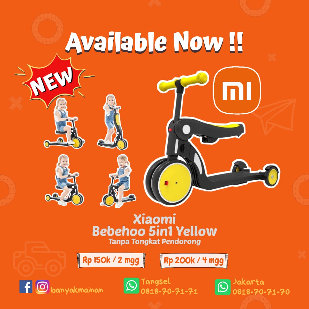BEBEHOO XIAOMI SCOOTER 5IN1 YELLOW