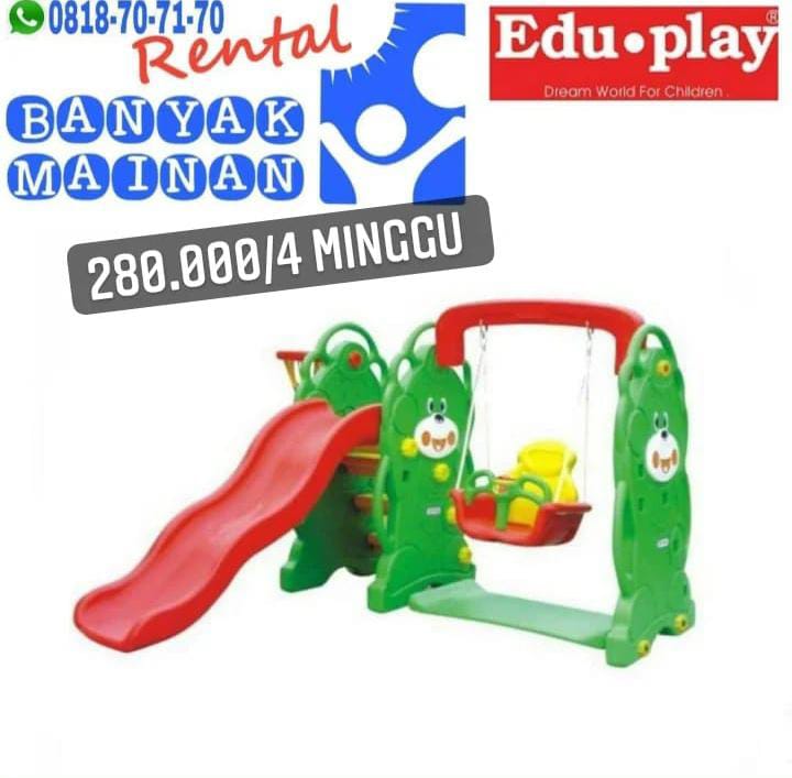 BEAR SLIDE AND SWING GREEN